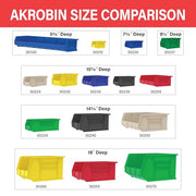 Akro-Mils stone / Containers / 15-Inch x 8-Inch x 7-Inch, 12-Pack Bucket Organizers