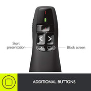 Logitech Red Laser / 5 buttons / Clicker Presentation Remotes
