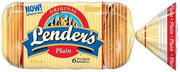 Pinnacle Foods Lenders Plain Sliced Bagel, 2 Ounce -- 12 per case.