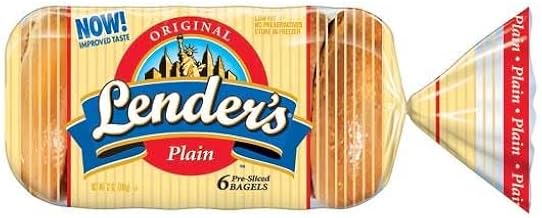 Pinnacle Foods Lenders Plain Sliced Bagel, 2 Ounce -- 12 per case.