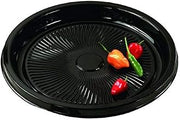 SABERT COPERATION Nova Plus Platter CMB 12inPET Blk RndLwDm, 25 CT