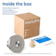 PHILIPS Brushed Nickel / Filtered Shower Head / Modern Fixed Showerheads