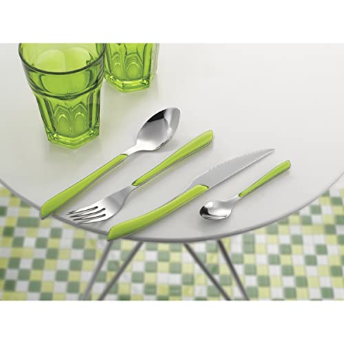 Amefa 32 Piece Cutlery Set for 8 People / Green / Modern Flatware Sets