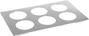 HUBERT Stainless Steel Collar for Metal Display Cans - 21" L x 12 3/4 W x 3/4 H