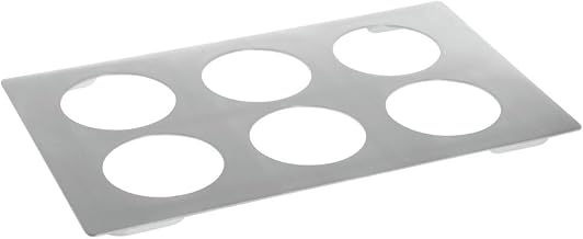HUBERT Stainless Steel Collar for Metal Display Cans - 21" L x 12 3/4 W x 3/4 H