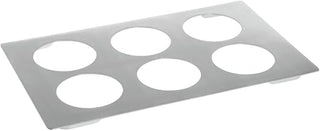 HUBERT Stainless Steel Collar for Metal Display Cans - 21" L x 12 3/4 W x 3/4 H