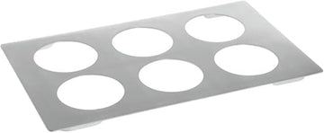 HUBERT Stainless Steel Collar for Metal Display Cans - 21" L x 12 3/4 W x 3/4 H