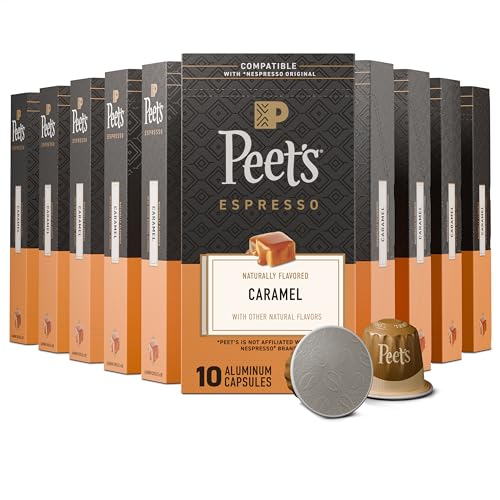 Peet's Coffee Caramel / 10 Count (Pack of 10) / Brown Coffee Gifts
