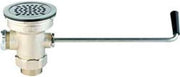 T&S Brass Waste Drain Valve, Twist Handle, 3-1/2 X 2 & 1-1