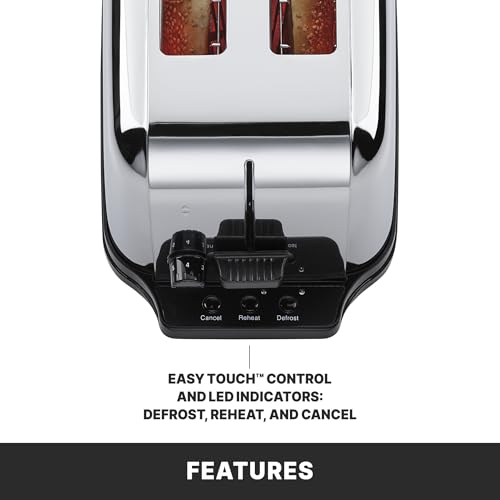 Waring Silver / Double Slot Chrome Toaster | Wide Slot / 2-Compartment Toasters