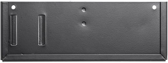 HUBERT Black Metal Sign Holder with Bracket – Fits 7" x 2.5" Signs