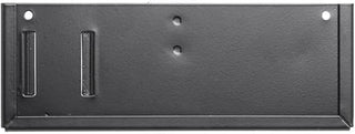 HUBERT Black Metal Sign Holder with Bracket – Fits 7" x 2.5" Signs