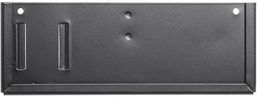 HUBERT Black Metal Sign Holder with Bracket – Fits 7" x 2.5" Signs