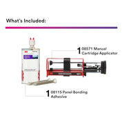 3M 08115 Adhesive & Applicator / Tan / 1 Tile Epoxy Adhesives