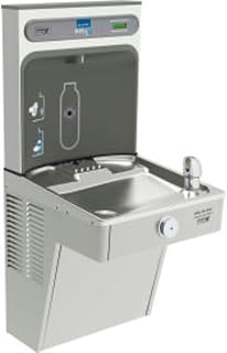 Elkay EZH2O Bottle Filling Station, & Single High Efficiency Vandal-Resistant Cooler, Non-Filtered 8 GPH Stainless