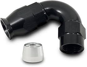 Vibrant Performance 28208 High Flow PTFE Lined Hose End Fitting 120 Degree -8 AN