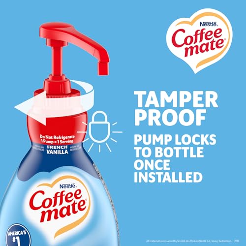 Coffee Mate Pumpkin Spice, French Vanilla / 50.7 Fl Oz (Pack of 2) / 2 Plant-Based Coffee Creamers