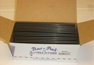 Cell O Core Black Fat Straw - Unwrapped, 8 inch - 2400 per case.