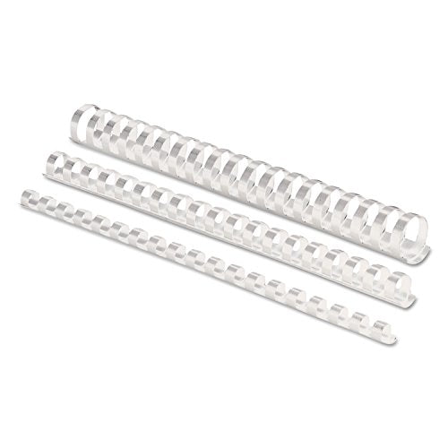 Fellowes 100 Count (Pack of 12) / 1/2" White 100Pk / White Combs & Spines