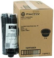 PACTIV PORTION CUP 2OZ BLACK, 2400 CS