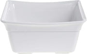 HUBERT Food Pan 1/2 Size White Curveware - 9 7/8" L x 12" W x 6" D