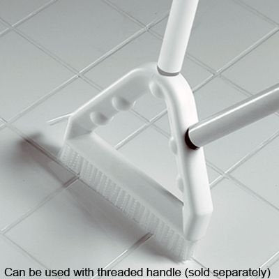 Tile and Grout Brush by Carlisle – Polyester Bristle, Plastic Handle, White, Model 4132302