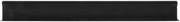 Case Dividers Shelf Divider Black Plastic "T" Divider for Parsley Runner Without Aluminum Support - 24"L x 2 1/2"H