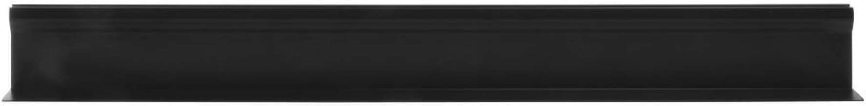 Case Dividers Shelf Divider Black Plastic "T" Divider for Parsley Runner Without Aluminum Support - 24"L x 2 1/2"H