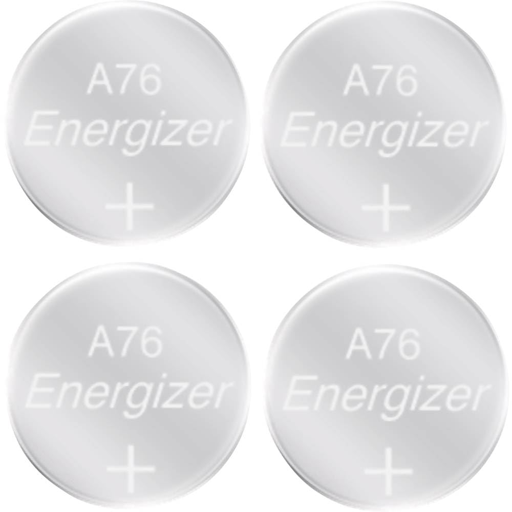 LR44/A76 Alkaline Batteries by Energizer – Alkaline, Silver, Model E300141400