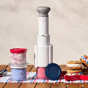 Ice Cream Maker by Cuisinart – 0.5 Pint, 0.5 pints, Plastic, FastFreeze, 250th Celebration Edition, Model ICE-FD10RWB
