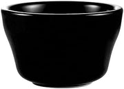 CAC China LV-4-BLK Bouillon Black 7.25oz 4" Stoneware Round, Color, Set of 36
