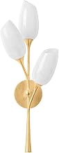 Troy Lighting B2125-VGL Aldean - 3 Light Wall Sconce 24.75 inches Tall and 8.25 inches Wide - Vintage Gold Leaf Finish