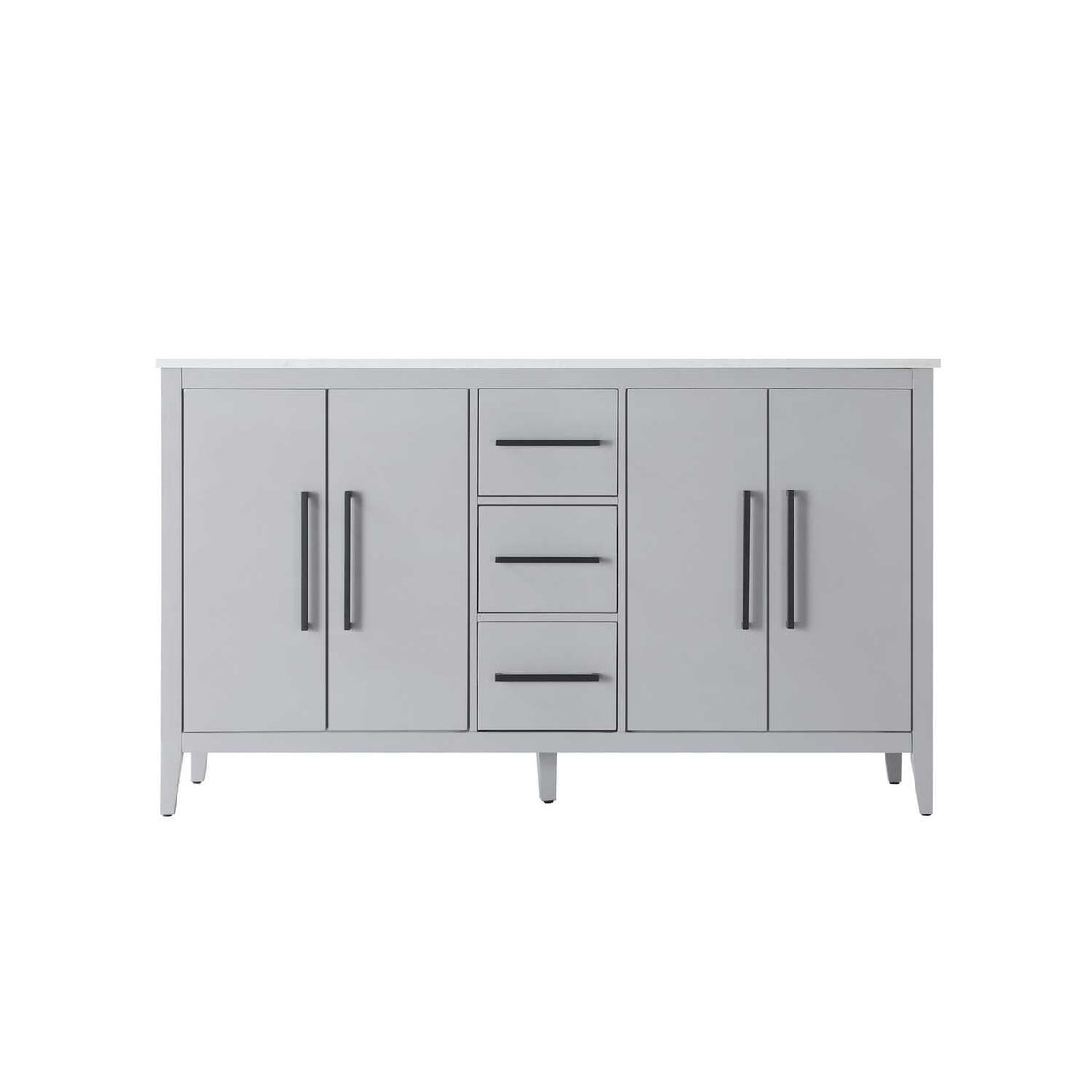 Grey Millie Bathroom Vanity by by Elegant Lighting – Solid wood and MDF, Gray, Model VF29360DGR