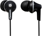 Panasonic RP-HJE125-K HJE125 ErgoFit in-Ear Earbuds (Black)