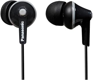 Panasonic RP-HJE125-K HJE125 ErgoFit in-Ear Earbuds (Black)