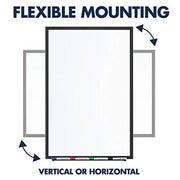 Quartet Black / 36"W x 24"H / Black Frame Dry Erase Boards
