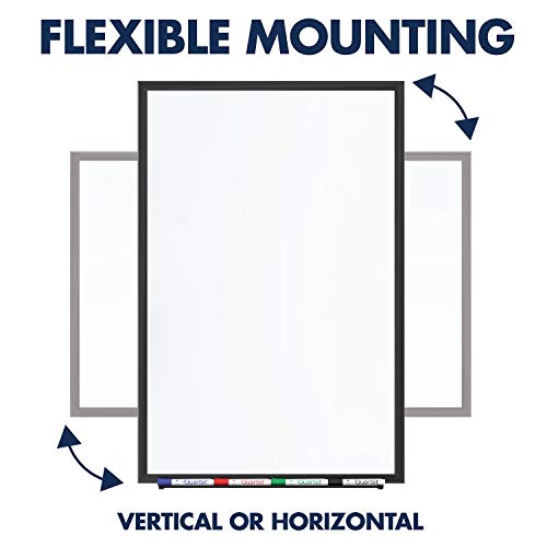 Quartet Black / 36"W x 24"H / Black Frame Dry Erase Boards
