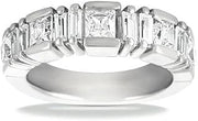 2.00 ct Ladies Princess and Baguette Cut Diamond Wedding Band In Channel Setting in Platinum