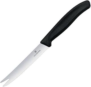 Cheese and Sausage Knife, Black, 219mm by Victorinox