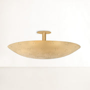 Bern Three Light Flush Mount Vintage Brass/Bronze by Lighting Design – Available in two sizes, Brass, Vintage Brass/Bronze, Model 8728-VB/BRZ