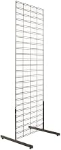 Econoco Black Metal Slatgrid Display Panels, Set of 3 Rectangular 2'X6' | Heavy-gauge black wire panels for freestanding or wall-mounted retail displays, connect & configure for any floor plan