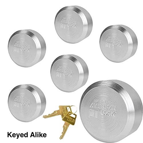 Master Lock 6 Pack / Silver / Modern Keyed Padlocks