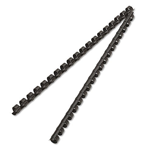Fellowes 3/8" / 3/8", 25 Pack / Black Combs & Spines