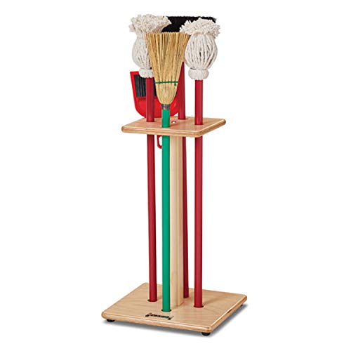 Housecleaning Rack by Jonti-Craft – 11 inches x 11 inches x 18 inches, Wood, Model 2060JC