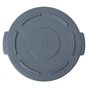Grey Plastic Flat Lid for 10 gal Trash Receptacles - 15 3/5"Dia x 1"H by HUBERT – 15 3/5"Dia x 1"H, Plastic, Grey, Model GL100203