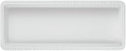 Elite Global Solutions M1562-NW White Melamine Serving Tray 15"L x 6"W x 2"H