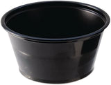 FABPC200B - Fabri-kal Portion Cups, 2oz, Black, 2500 Count