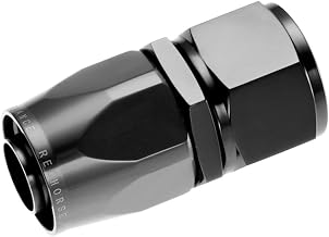 1000-20-2-20 An Straight Aluminum Hose End-Black