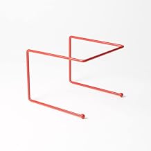12" Square Pizza Stand - 7"H, Rubberized Steel, Red