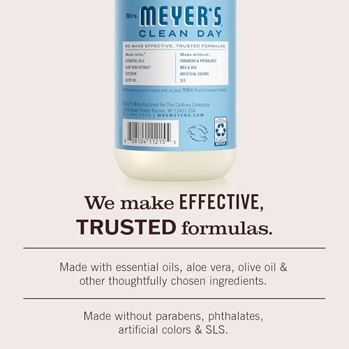 Mrs. MEYER'S Rain Water / 12.5 Fl Oz (Pack of 1) / White Hand Wash